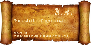 Merschitz Angelina névjegykártya